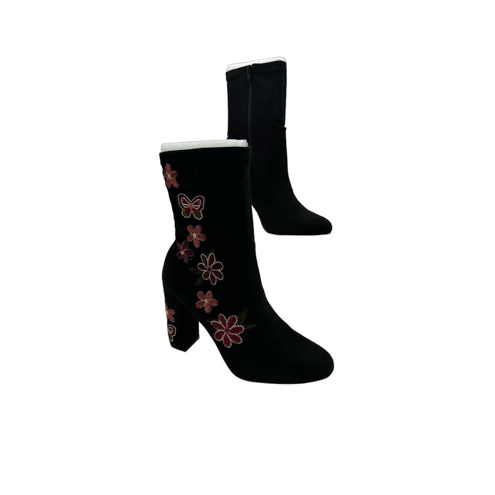 Chinese Laundry Women's Bombshell Embroidered Block Heel Booties Women's Shoes‎